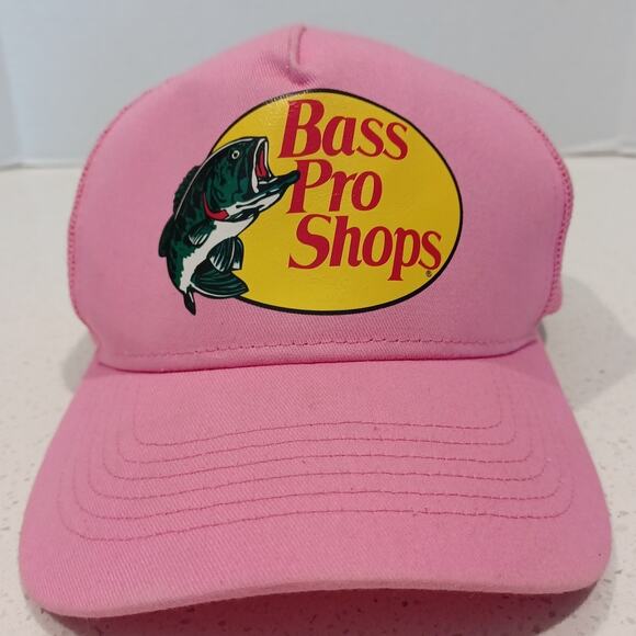 Bass Pro Shops Pink Snapback Adjustable Trucker - Picture 1 of 6